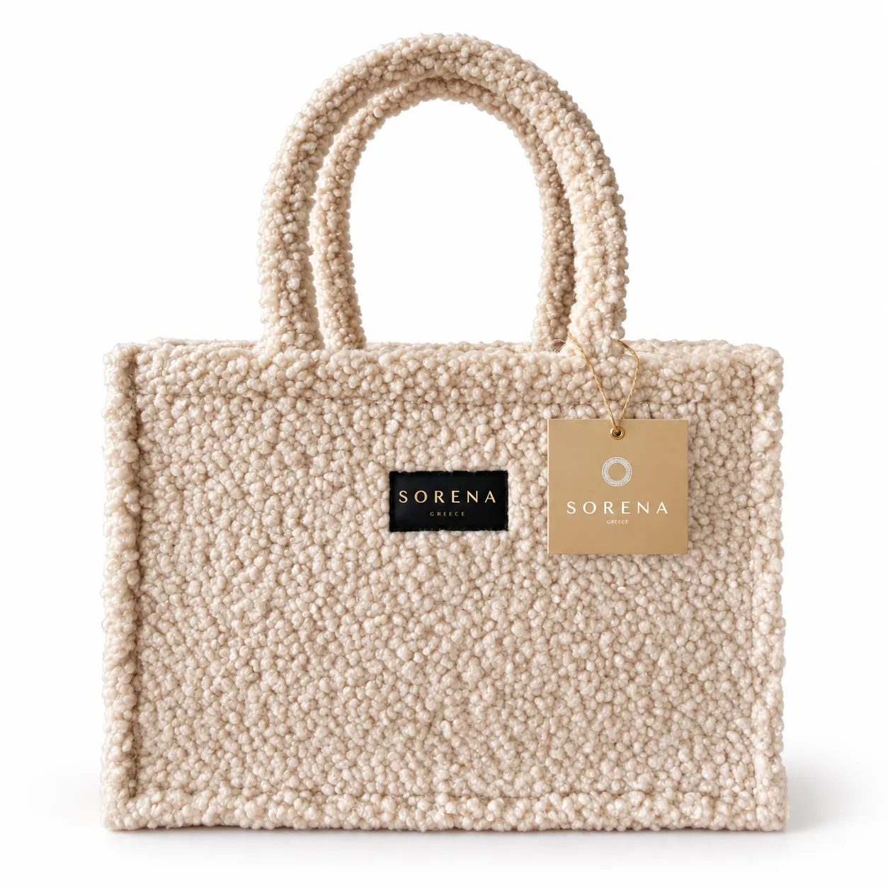 TEDDY BEIGE MEDIUM TOTE BAG