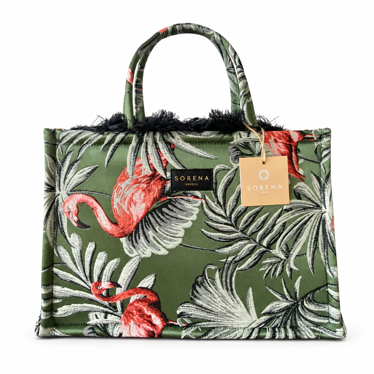 ISLA GREEN LARGE TOTE BAG
